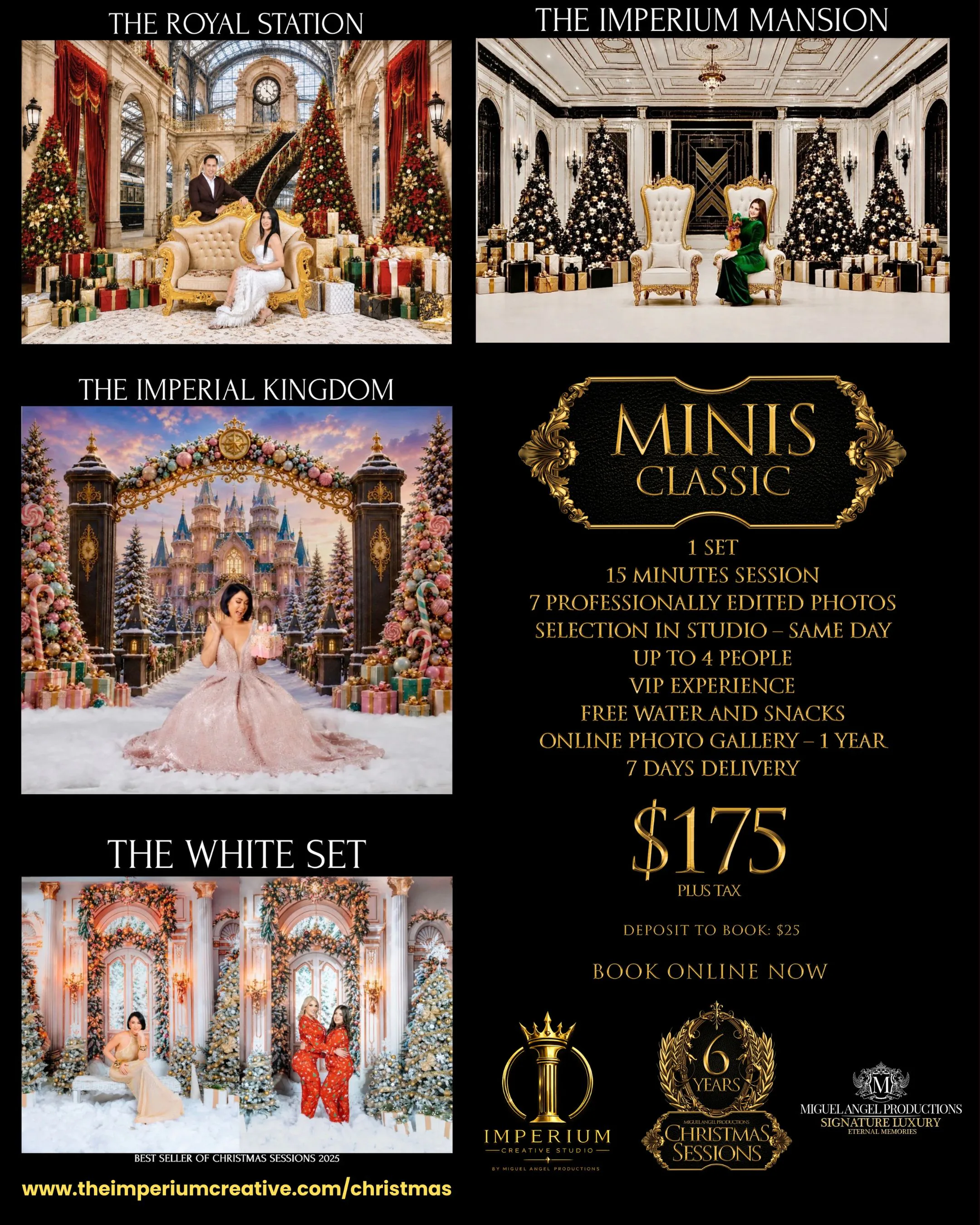 MINIS - 1 SET - 15 MINUTES - 7 PHOTOS - 4 PEOPLE