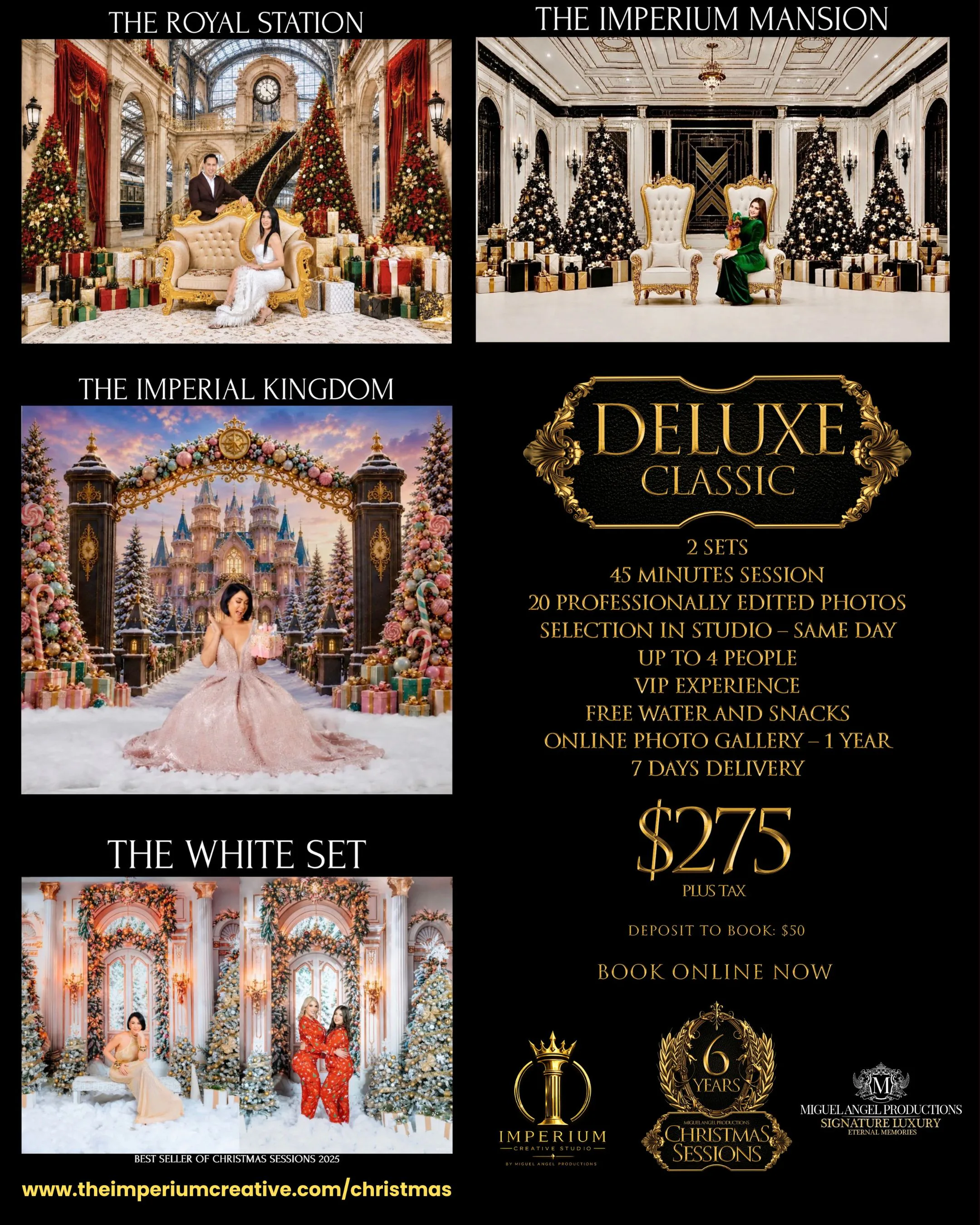 DELUXE - 2 SETS - 45 MINUTES - 20 PHOTOS - 6 PEOPLE
